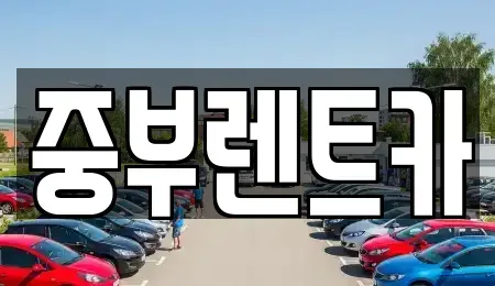 대전 서구 둔산동 렌트카 전문 중부렌트카