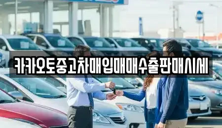 대전 중구 선화동 중고차매입 전문 카카오토중고차매입매매수출판매시세