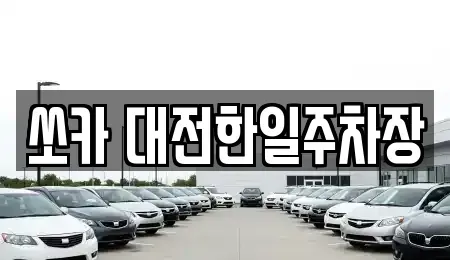 대전광역시 중구 은행동 렌트카 전문 쏘카 대전한일주차장