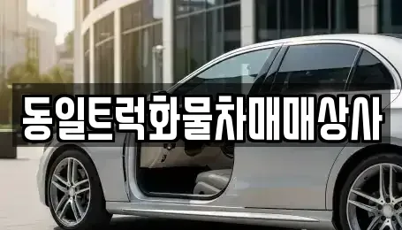 부산 강서구 녹산동 중고차 전문 동일트럭화물차매매상사