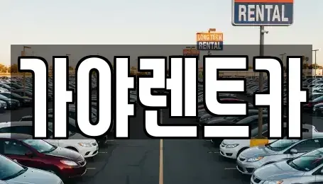 부산 강서구 죽동동 렌트카 전문 가야렌트카