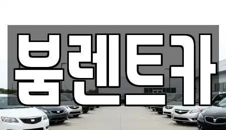 부산 기장군 정관읍 렌트카 전문 붐렌트카