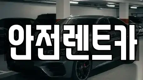 부산 기장군 정관읍 렌트카 전문 안전렌트카