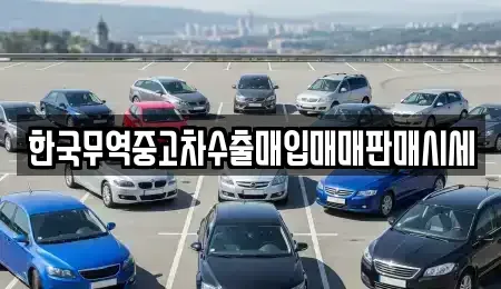 부산 기장군 정관읍 중고차 전문 한국무역중고차수출매입매매판매시세