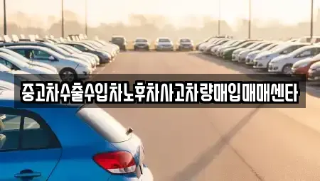 부산 기장군 정관읍 중고차매입 전문 중고차수출수입차노후차사고차량매입매매센타