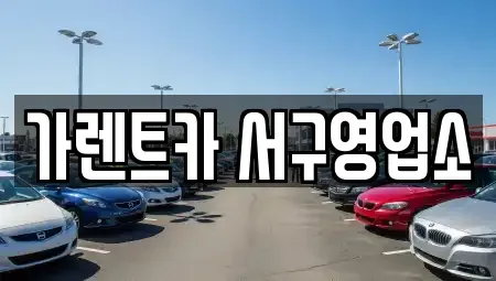 부산 서구 동대신동1가 렌트카 전문 가렌트카 서구영업소