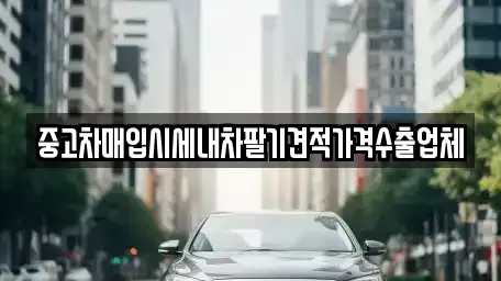 부산 서구 부민동3가 중고차매입 전문 중고차매입시세내차팔기견적가격수출업체