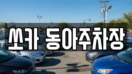 부산 서구 충무동2가 렌트카 전문 쏘카 동아주차장