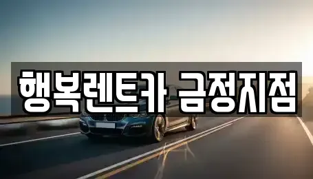 부산광역시 금정구 두구동 렌트카 전문 행복렌트카 금정지점