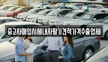 부산광역시 금정구 두구동 중고차매입 전문 중고차매입시세내차팔기견적가격수출업체