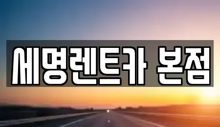부산광역시 영도구 봉래동1가 렌트카 전문 세명렌트카 본점
