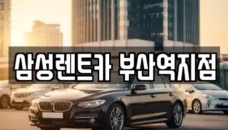 부산광역시 중구 대창동2가 렌트카 전문 삼성렌트카 부산역지점