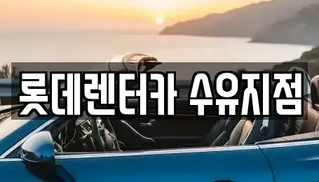 서울 강북구 렌트카 전문 롯데렌터카 수유지점