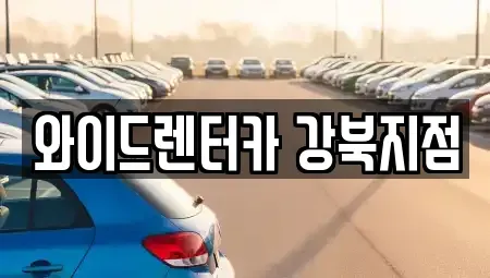 서울 강북구 렌트카 전문 와이드렌터카 강북지점