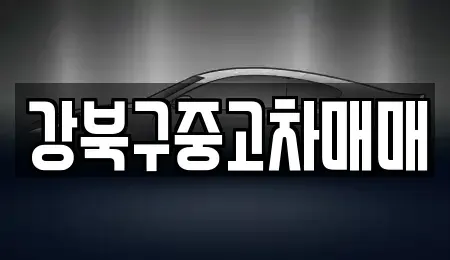 서울 강북구 중고차 전문 강북구중고차매매