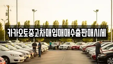 서울 광진구 군자동 중고차매입 전문 카카오토중고차매입매매수출판매시세