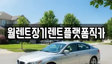 서울 노원구 공릉동 장기렌트카 전문 월렌트장기렌트플랫폼직카