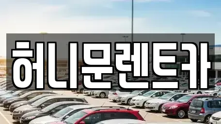 서울 노원구 상계동 렌트카 전문 허니문렌트카