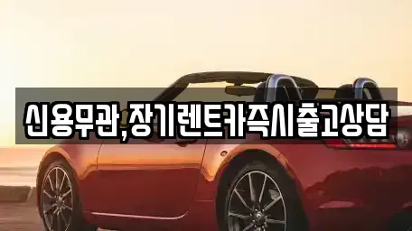 서울 노원구 상계동 장기렌트카 전문 신용무관,장기렌트카즉시출고상담