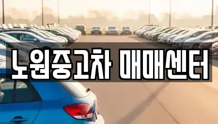 서울 노원구 상계동 중고차매매 전문 노원중고차 매매센터