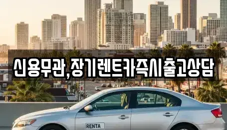 서울 도봉구 장기렌트카 전문 신용무관,장기렌트카즉시출고상담