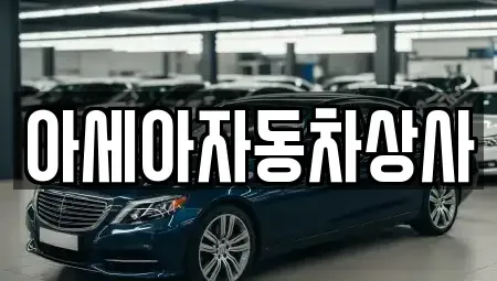 서울 마포구 구수동 중고차 전문 아세아자동차상사