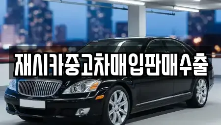 서울 성북구 삼선동5가 중고차매입 전문 재시카중고차매입판매수출