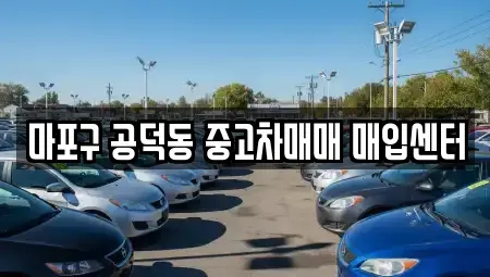 서울 용산구 원효로4가 중고차 전문 마포구 공덕동 중고차매매 매입센터