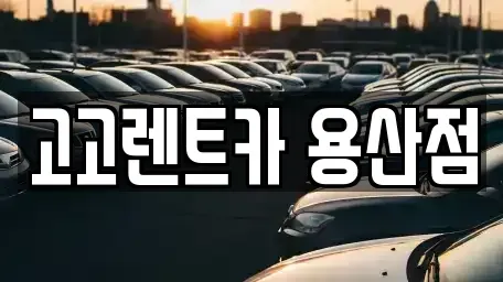 서울 용산구 청파동2가 렌트카 전문 고고렌트카 용산점