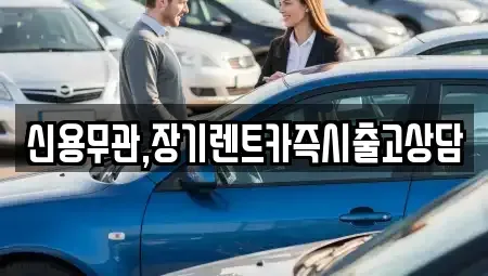 서울 은평구 구산동 장기렌트카 전문 신용무관,장기렌트카즉시출고상담