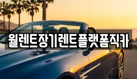서울 종로구 신영동 장기렌트카 전문 월렌트장기렌트플랫폼직카