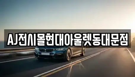 서울 종로구 원남동 렌트카 전문 AJ전시몰현대아울렛동대문점