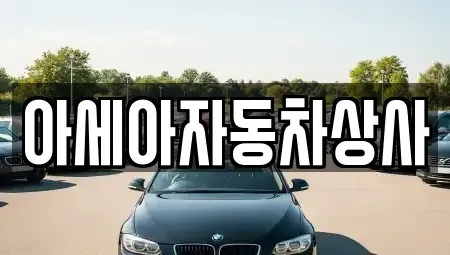 서울 중구 명동2가 중고차 전문 아세아자동차상사