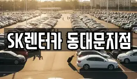 서울 중구 묵정동 렌트카 전문 SK렌터카 동대문지점
