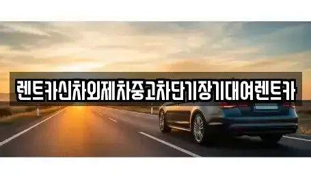 서울 중구 신당동 장기렌트카 전문 렌트카신차외제차중고차단기장기대여렌트카