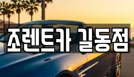 서울특별시 강동구 길동 렌트카 전문 조렌트카 길동점