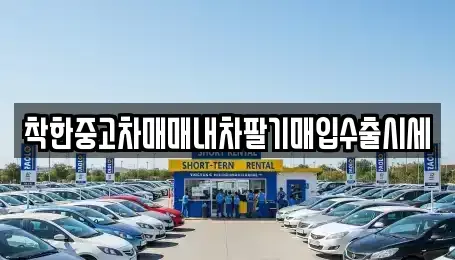 서울특별시 강동구 명일동 중고차매입 전문 착한중고차매매내차팔기매입수출시세