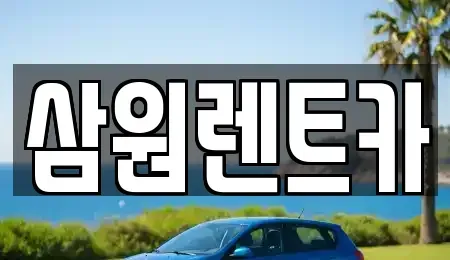 서울특별시 광진구 능동 렌트카 전문 삼원렌트카