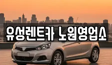 서울특별시 노원구 렌트카 전문 유성렌트카 노원영업소