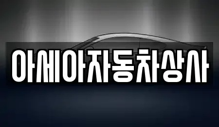 서울특별시 중구 다동 중고차매매 전문 아세아자동차상사