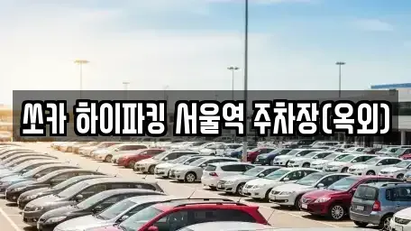 서울특별시 중구 봉래동2가 렌트카 전문 쏘카 하이파킹 서울역 주차장(옥외)