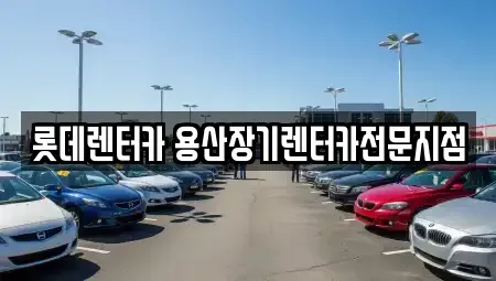 서울특별시 중구 봉래동2가 장기렌트카 전문 롯데렌터카 용산장기렌터카전문지점