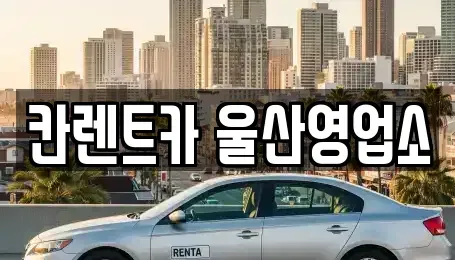 울산광역시 남구 렌트카 전문 칸렌트카 울산영업소