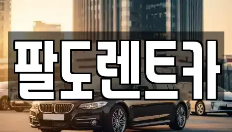인천 중구 항동7가 렌트카 전문 팔도렌트카