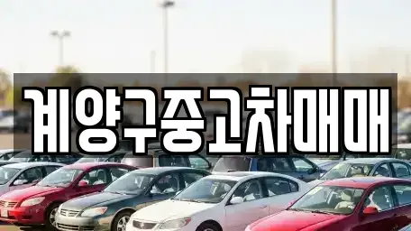인천광역시 계양구 상야동 중고차매매 전문 계양구중고차매매
