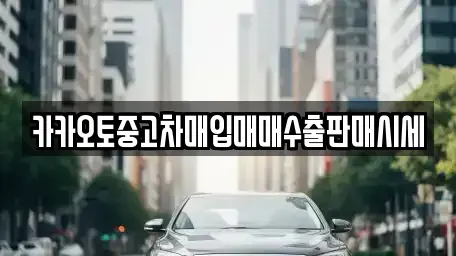 인천광역시 계양구 상야동 중고차매입 전문 카카오토중고차매입매매수출판매시세