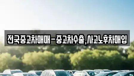 인천광역시 계양구 서운동 중고차매입 전문 전국중고차매매-중고차수출,사고노후차매입