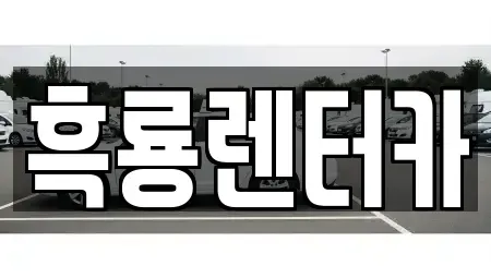인천광역시 미추홀구 관교동 렌트카 전문 흑룡렌터카