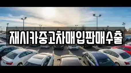인천광역시 서구 백석동 중고차매입 전문 재시카중고차매입판매수출