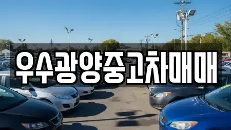 전남 광양시 중군동 중고차 전문 우수광양중고차매매